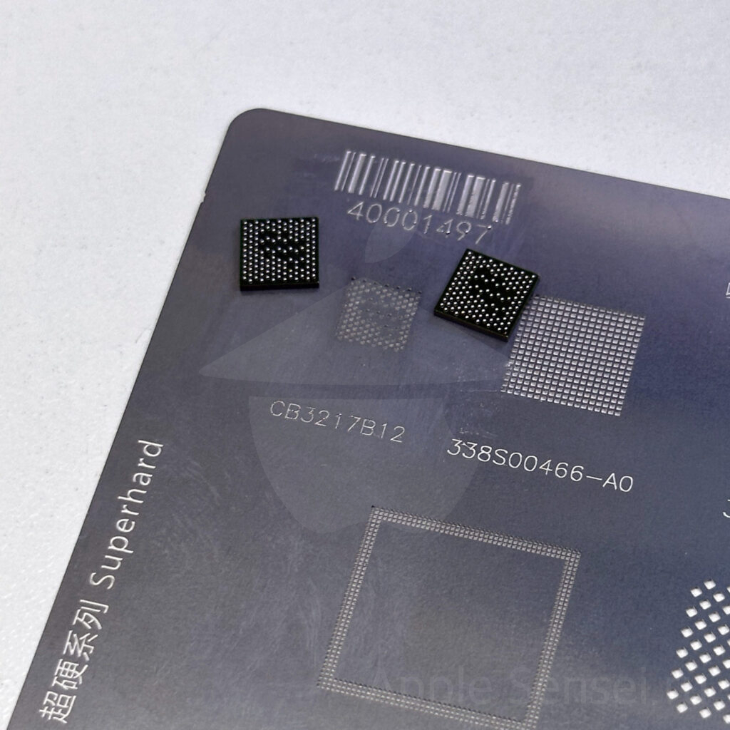 BGA микросхемы CD3217B12 после реболла.